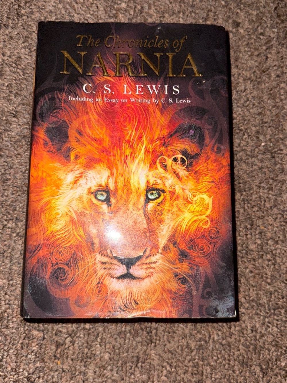 The Chronicles of Narnia Hardcover Notebook - Fiery Orange Lion